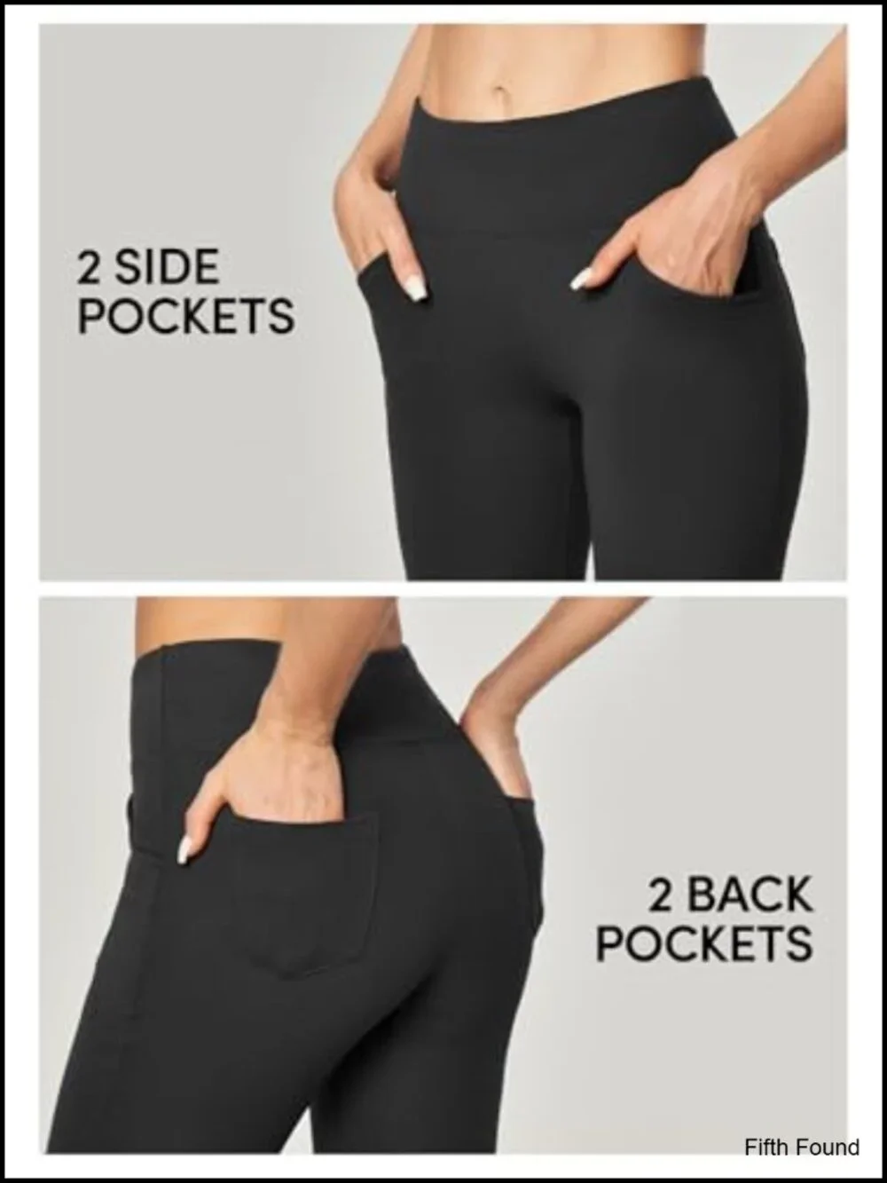 Wide Leg High Waist Bootcut Yoga Pants with Pockets Tummy Control Flare Leggings